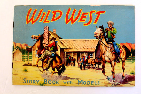 Wild West Vintage Story Philmar Limited Book with Models / cutout 50s?