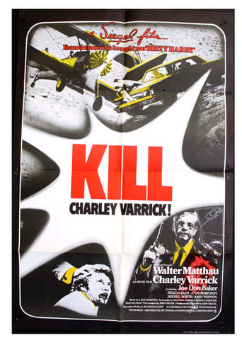 Charley Varrick (Walter Matthau) Original British UK Movie Poster 70s