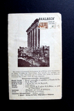 Un Cedre Symbolique Carte Routiere Hoteliere du Liban Lebanese Brochure Map 1933
