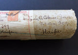 Palestine, Registration Tube Freemason Supreme Grand Arch Chapter of Scotland, UN 1944