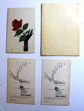 4x Kuwait Sheraton Hotel Vintage MEA Airlines 1965 Menu فندق شيراتون الكويت