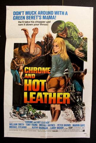 Chrome and Hot Leather (Tony Young) 27x41" Original US Movie Poster 70s