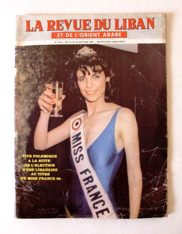 La Revue Du Liban Miss France Carole Trédille Liban Leban A French Magazine 1985