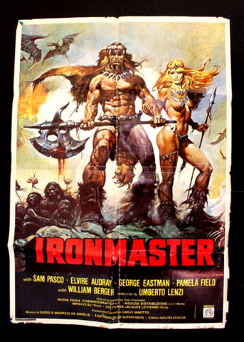 Ironmaster {Sam Pasco} Lebanese 39x27" Original Film Poster 80s