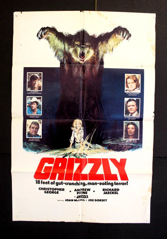 Grizzly (Christopher George) 27x41" Original US Movie Poster 70s