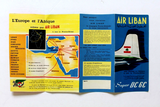 Air Liban MEA Airplane الخطوط الجوية اللبناني Original BROCHURE 1950s