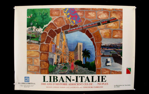 Liban-Italie Italian-Lebanese cultural association-ACIL D Original Poster 90s