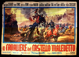il Cavaliere del Castello Maledett {Massimo Serato} Italian (8F) Movie Poster 50s