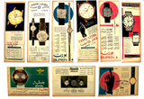 Collection of 189 x Watches Arabic Magazine Original Ads Advertising 50s+