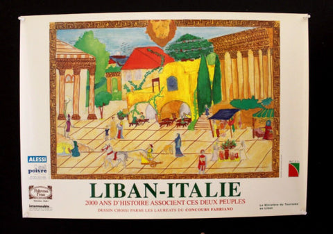 Liban-Italie Italian-Lebanese cultural association-ACIL E Original Poster 90s