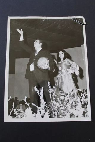 صور قديمة حفل سميرة توفيق Samira Tewfik Arabic B&W Vintage Photo 1970s