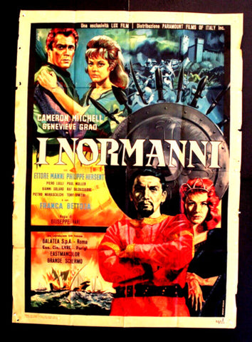 I Normanni (CAMERON MITCHELL) Italian 2F Movie Poster 160s