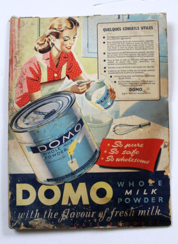 Domo Milk Advertising Easel-Back Original French Sign 60s?