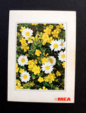 Middle east Airlines MEA Wild Flowers Beirut Lebanon Vintage Menu/Postcard 70s?