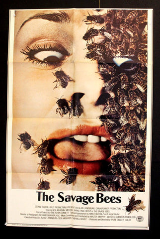 The Savage Bees, Christina Raines 27x41" Org. Horror US Movie Poster 70s