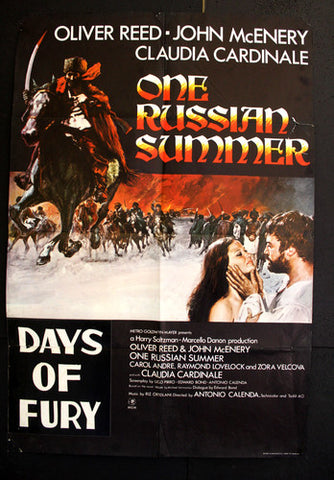 One Russian Summer (Oliver Reed) Original British UK Movie Poster 70s