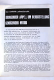 Palestine Refugees Today:  UNRWA Newsletter, # 61 Palestine German Book 1969