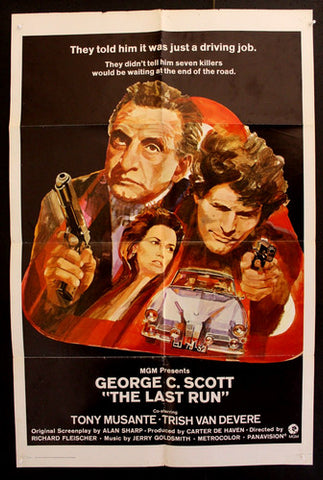 The Last Run (George C. Scott) 27x41" Original US Movie Poster 70s