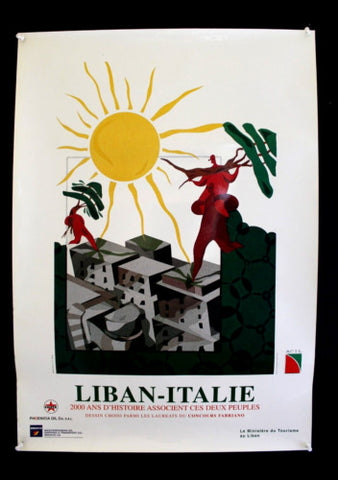 Liban-Italie Italian-Lebanese cultural association-ACIL U Original Poster 90s