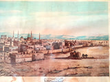 Medina (ملصق المدينة المنورة, السعودية) 62x45cm Original Framed Old Poster 1800s