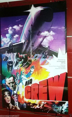 Air Crew {Georgi Zhzhyonov} Russian Original Movie Poster 80s