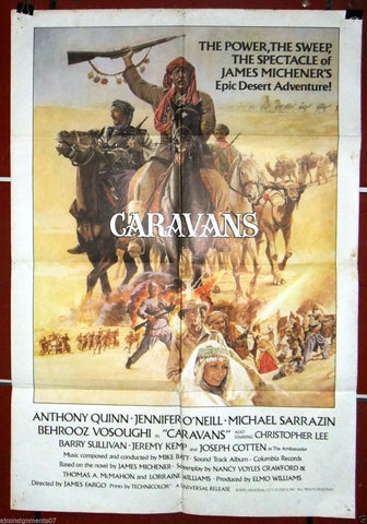 Caravans {ANTHONY QUINN} 39x27" Original Int. Movie Poster 70s