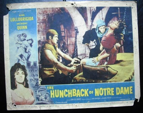 The Hunchback of Notre Dame {Gina Lollobrigida} Original Lobby Card 50s