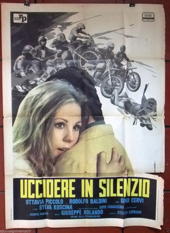 UCCIDERE IN SILENZIO (Ottavia Piccolo} Italian 2F Movie Poster 70s