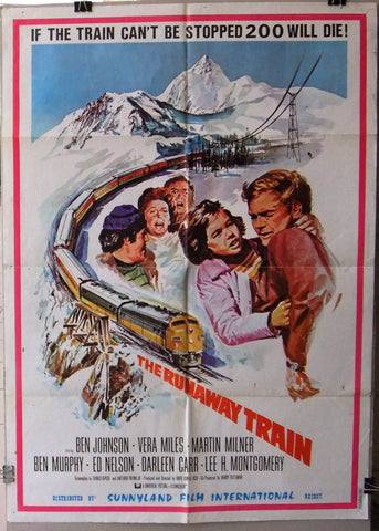 Runaway Train ( Jon Voight) 39x27" Original Lebanese Movie Poster 80s