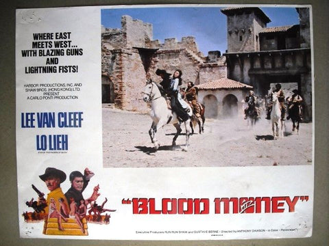 Blood Money Lee Van Cleff, Lo Lieh Movie Style E Lobby Card 70s
