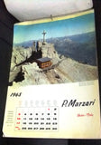 Vintage Calendar Arabic P. Marzari Printed in Schio, Italy 1965