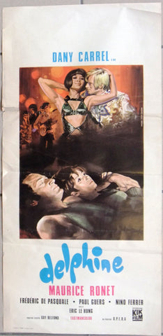 Delphine (Dany Carrel) Italian Film Locandina Poster 60s