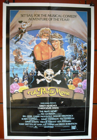 The Pirate Movie {Kristy McNichol}  27"x41" Orig. Movie Poster 80s