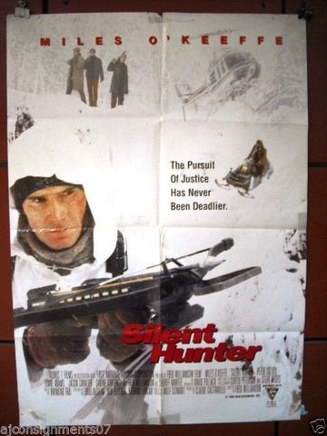 Silent Hunter {Miles O'Keeffe} Original Lebanese Movie Poster 90s