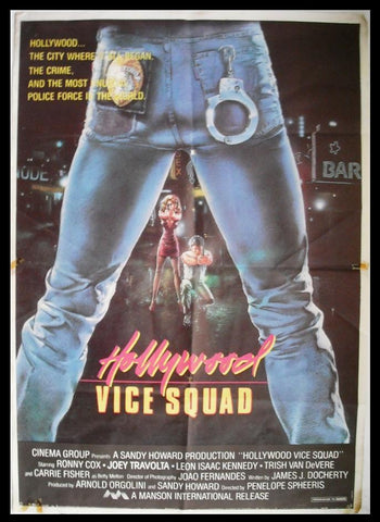 Hollywood Vice Squad Original Lebanese Style A Movie Poster 80s