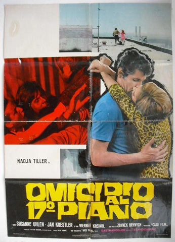 Omicidio al 17° Piano Italian Movie Lobby Card 70s