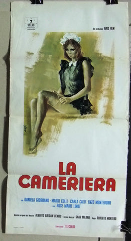 La Cameriera (Daniela Giordan) ORG Italian Film Locandina Poster 70s