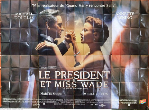 LE PRESIDENT ET MISS WADE {Michael Doug 400cmx300cm French Movie Billboard 90s