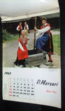 Vintage Calendar Arabic P. Marzari Printed in Schio, Italy 1965