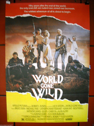 World Gone Wild (Bruce Dern) Original Lebanese Movie Poster 80s