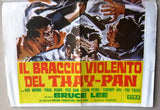 Il Braccio Violento del Thay Pan Bruce Lee Kung Fu Lebanese Movie Poster 70s