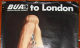 Vintage British United Airways Airlines Poster 60s?