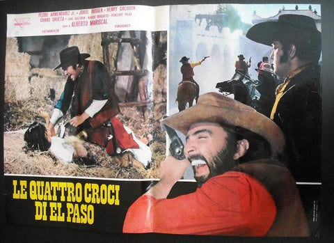 Le Quattro Croci di El Paso Mario Almada Italian Film Lobby Card 70s