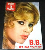 Jours De France French Vintage Brigitte Bardot Front Cover Magazine 1983