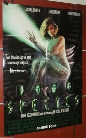 SPECIES - (Natasha Henstridge) 40x27" Original Int. Movie Poster 90s