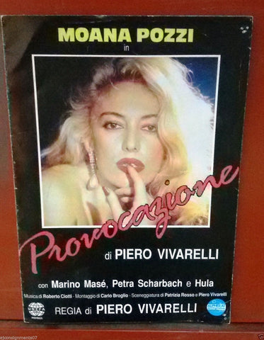 Provocazione {Moana Pozzi} Original Italian Movie Program 80s