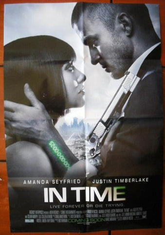 In Time {Justin Timberlake} 40X27 Original Double D INT. Movie Poster 2011