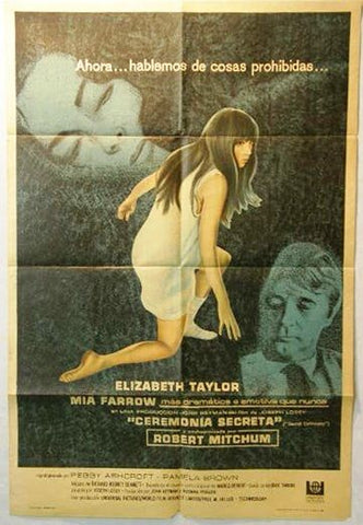 Secret Ceremony Argentinean Movie Poster 60s