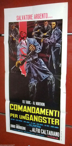 COMANDAMENTI PER UN GANGSTER- Caltabiano Italian Film Poster Locandina 60s