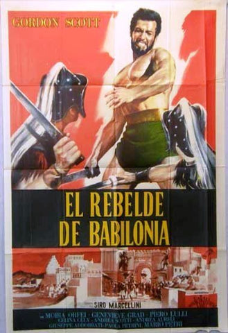 Hero of Babylon Gordon Scot Argentinean Film Poster 60s